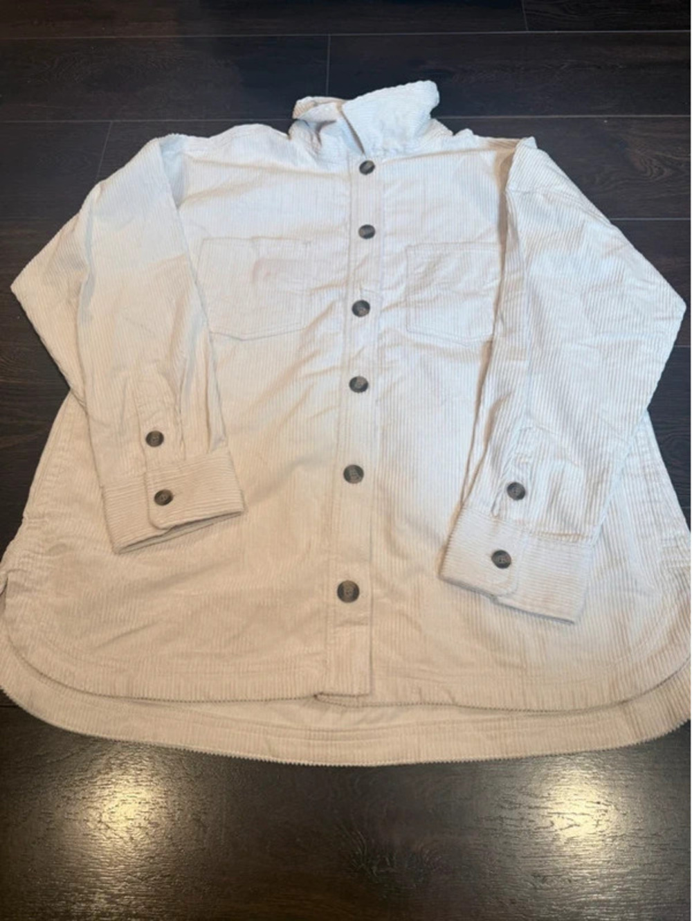 Matty M Women’s white corduroy jacket XXL  H32